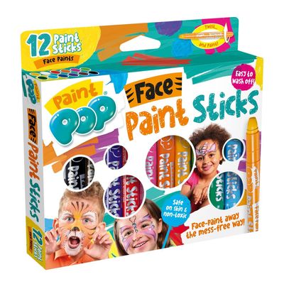 Pack of 12 Paint Pop Face paints - Thumbnail 2