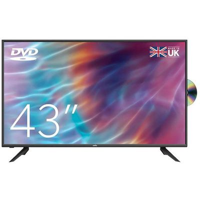 Cello 43" TV with DVD, Freeview and Freesat - Black