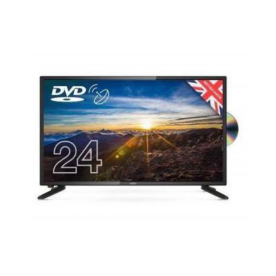 Cello 24" HD Ready LED TV with DVD - Black