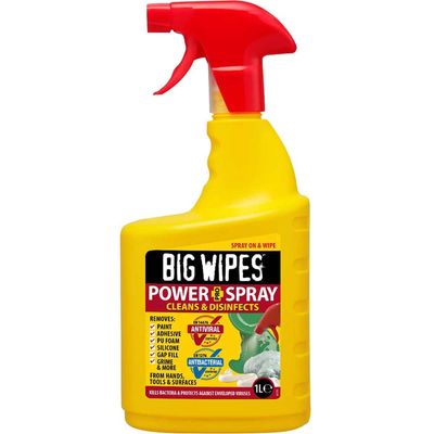 Big Wipes 2448 0000 Power Spray Pro+ Antiviral Cleaning Spray 1 Litre