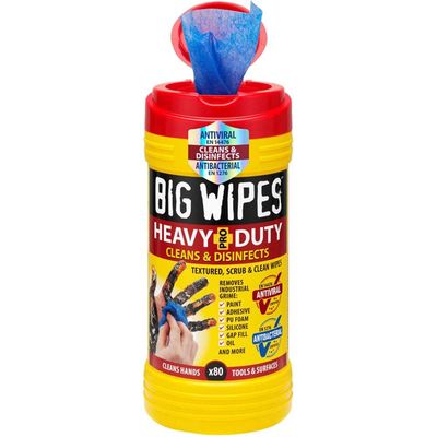 Big Wipes 2420 0000 Heavy-Duty Pro+ Antiviral Wipes (Tub 80)