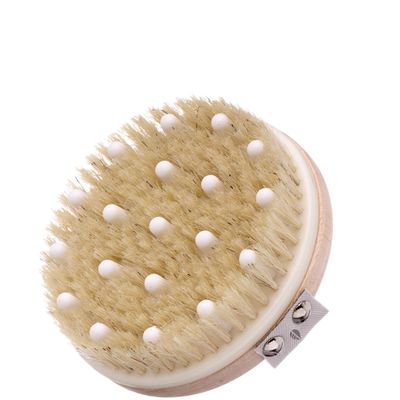 Hydréa London Combination Detox Massage Brush with Natural Bristles &
