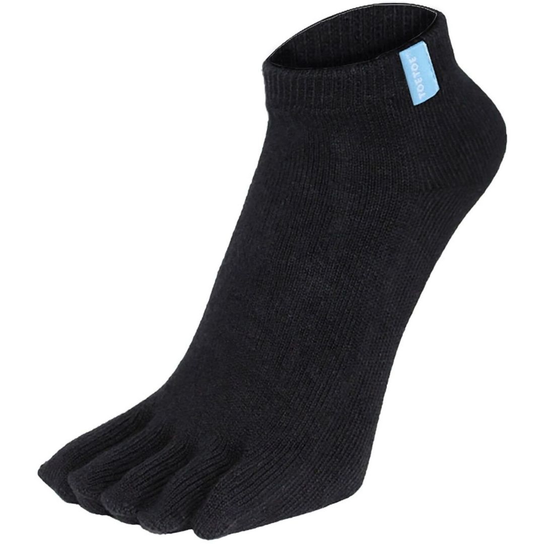1 Pack Essential Ankle Toe Socks for Men and Women - Black - Image 1