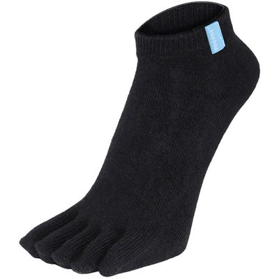 1 Pack Essential Ankle Toe Socks for Men and Women - Black
