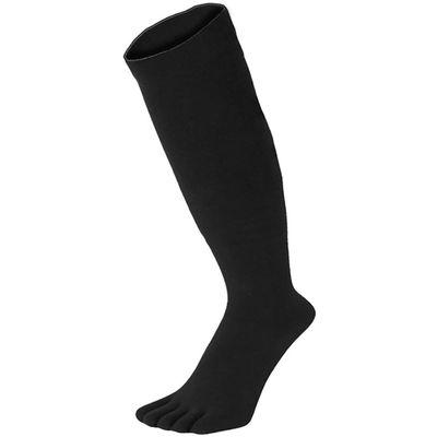 1 Pack Essential Knee-High Toe Socks for Mens & Ladies - Black