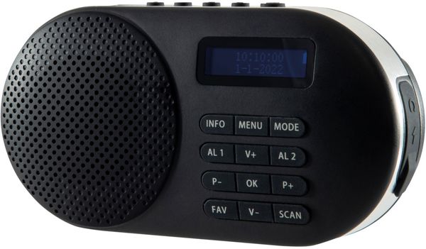 GROOV-E Milan GV-DR05 Portable DAB/FM Bluetooth Radio - Black, Black - Thumbnail 3