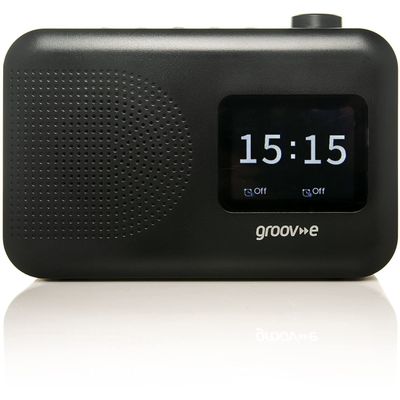 GROOV-E Berlin GVDR06BK Portable DAB/FM Bluetooth Radio - Black, Black - Thumbnail 2