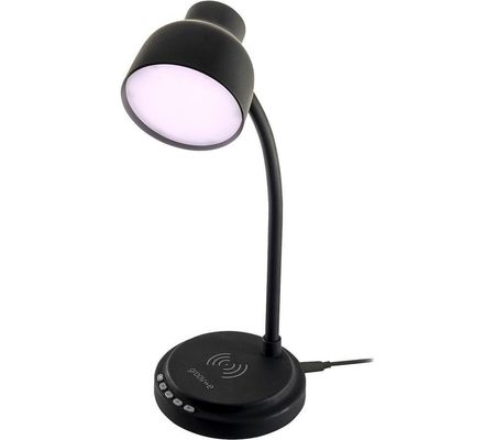 Astra L.E.D Lamp With Wireless Charging Pad Speaker - Black