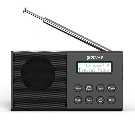 Geneva Rechargeable DABFM Radio with Bluetooth - Black