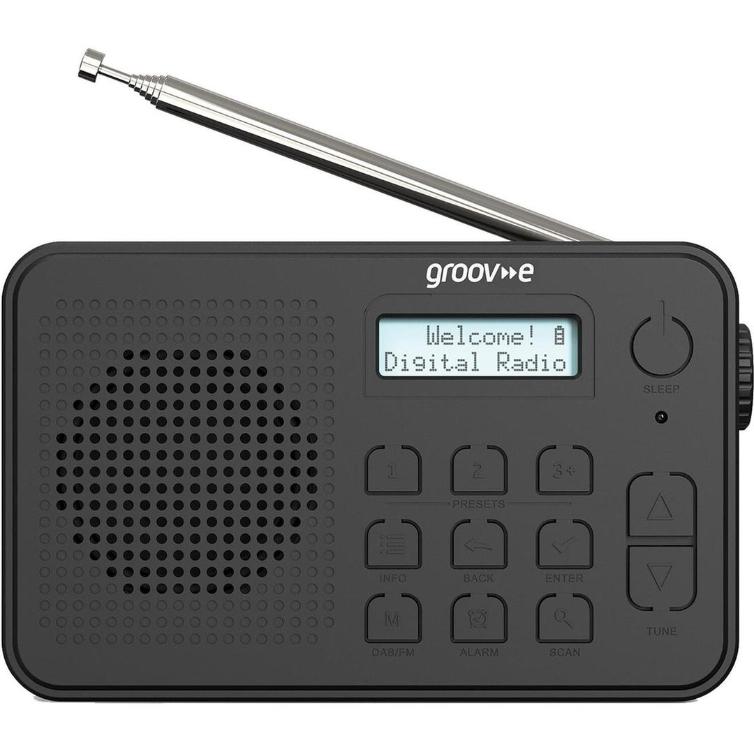 GROOV-E Madrid Portable DAB/FM Bluetooth Radio - Black, Black - Image 1