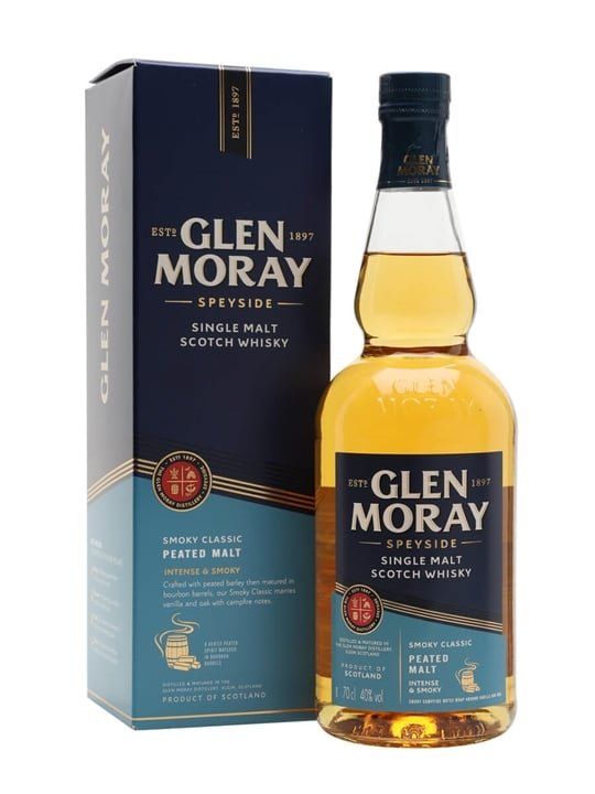 Glen Moray Peated Speyside Single Malt Scotch Whisky - Image 1