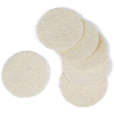 Eco Bath London - Natural Loofah Facial Discs - Cream