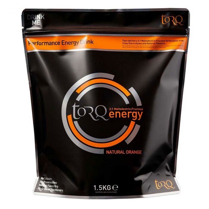 Torq Natural Energy Drink 1.5kg - Orange - Image 1