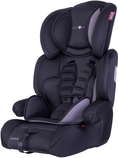 Logan Group 1-2-3 Child Car Seat - Black Grey