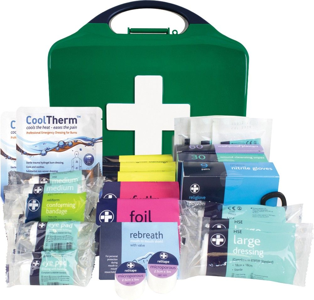Timco MED343 Workplace First Aid Kit - British Standard Compliant Medium Case 1 - Image 1