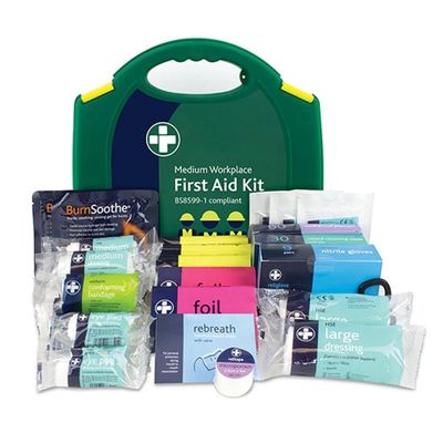 Timco MED343 Workplace First Aid Kit - British Standard Compliant Medium Case 1 - Thumbnail 2
