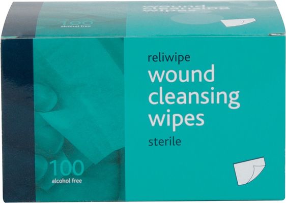 Reliance Individually Wrapped Medical Reliwipe Wound Cleansing Wipes (Pack of 100) 745