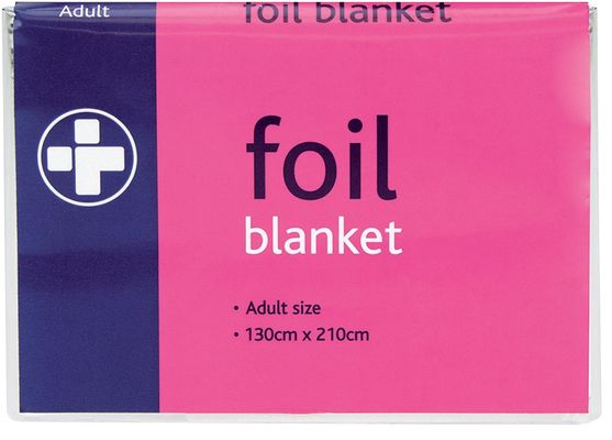 Reliance Medical Foil Blanket 130cm x 210cm Pack of 10 760