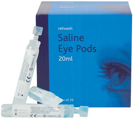 Timco MED901 Eye Wash Saline - Pods 20Ml Box 25