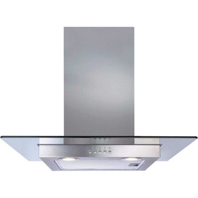 CDA ECN62SS 60cm Flat Glass Cooker Hood Stainless Steel
