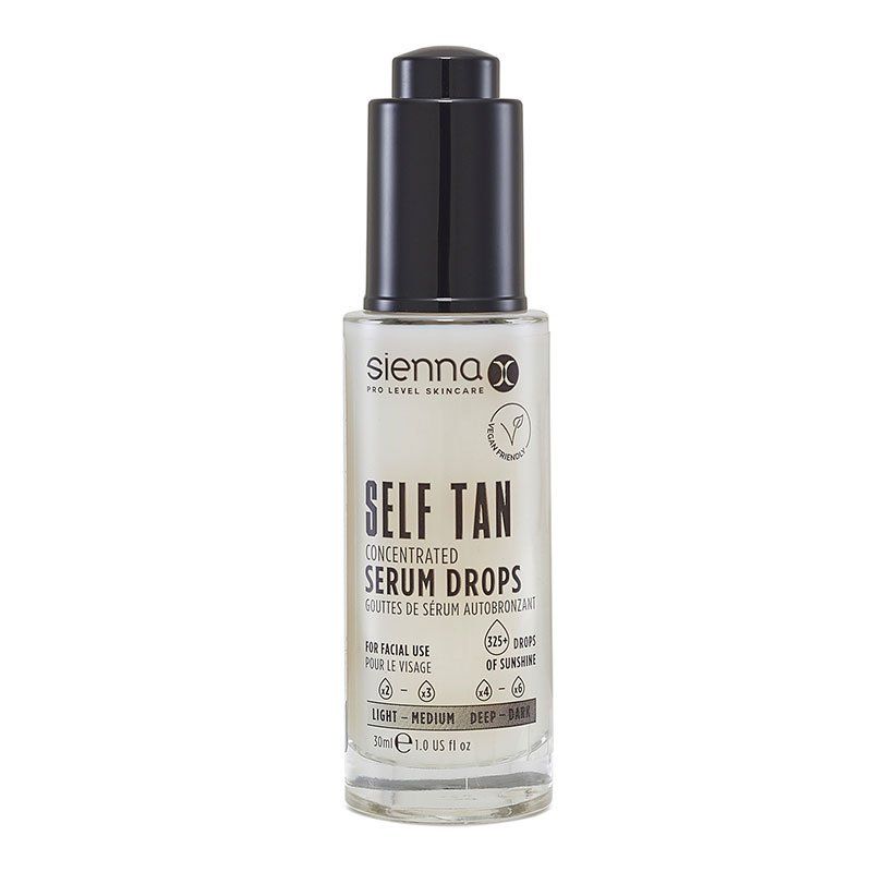 Sienna X Self Tan Concentrated Serum Drops in White | Size: 30ml - Image 1