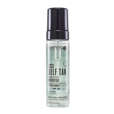 Sienna X Dark Self Tan Clear Water Mousse | Size: 190ml