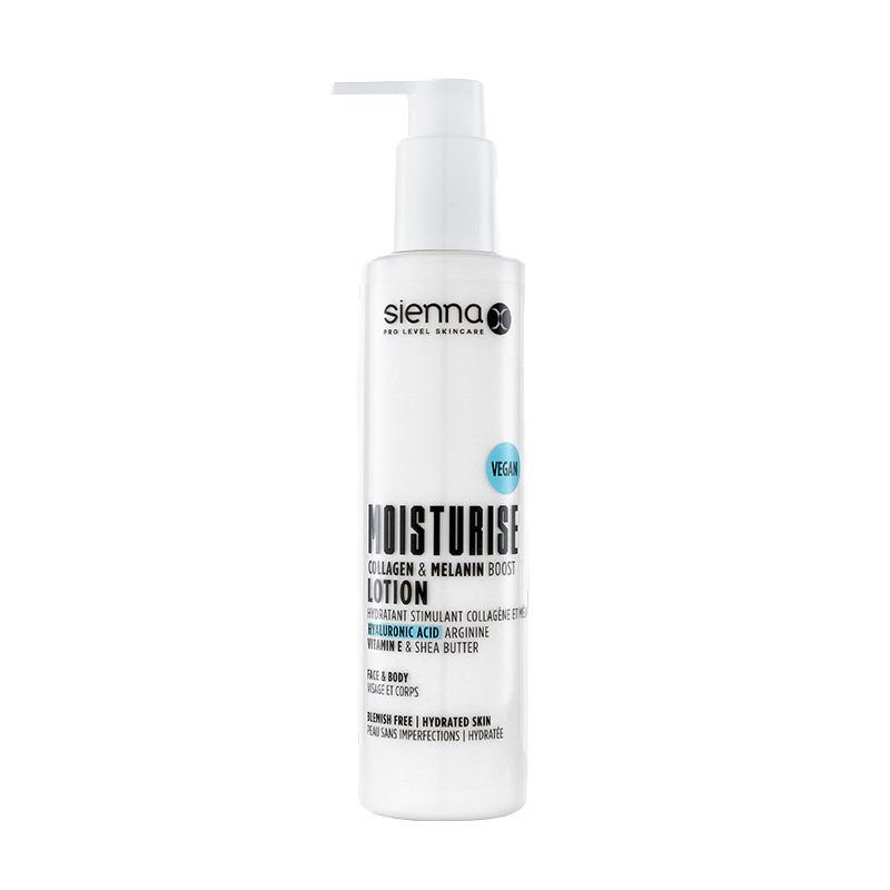 Sienna X Moisturise Collagen & Melanin Boosting Lotion in White | Size: 200ml - Image 1
