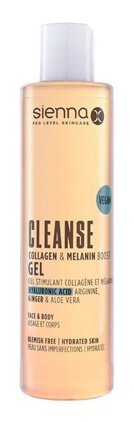 Sienna X Cleanse Collagen & Melanin Boosting Gel in Orange | Size: 200ml