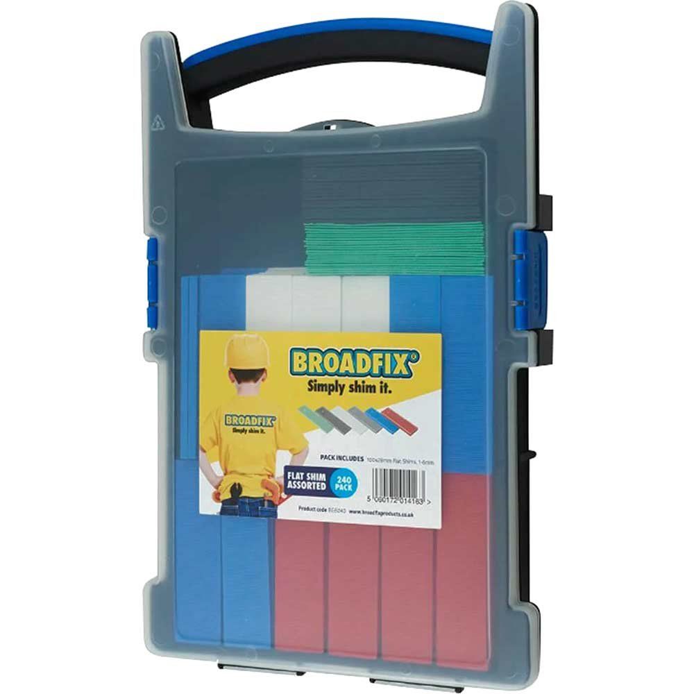 Broadfix Flat Packers Shim Assortment in Carry Case Pack of 240 - Image 1