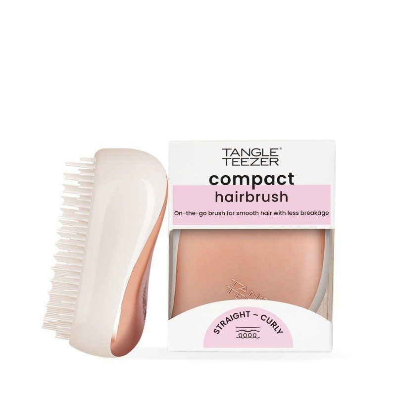 Tangle Teezer Compact Styler Rose Gold Cream - Image 1