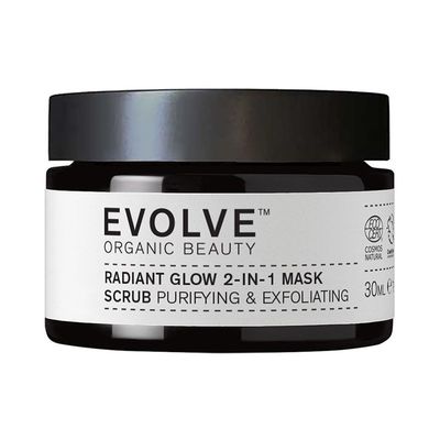 Evolve Beauty Radiant Glow 2-in-1 Mask Scrub 30ml