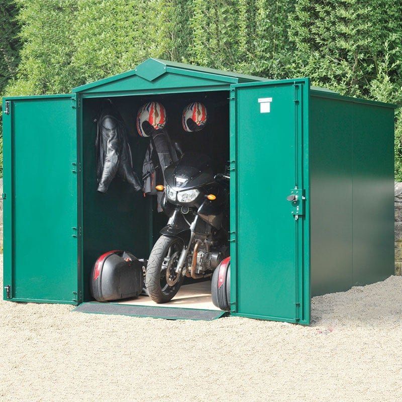 5'2 x 10'11 Asgard Secure Motorbike Garage Plus (1.52m x 3.33m) - Image 1