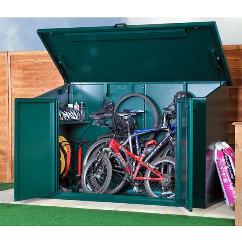 7' x 3' Asgard Access 4 Bike Metal Storage Shed (2.13m x 0.83m) - Image 1