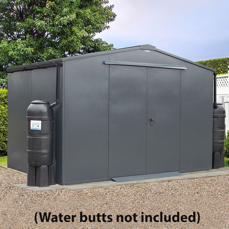 10' x 7' Asgard Garrison Police Preferred Metal Garden Workshop Shed - Installation Included (3.11m x 2.39m) - Image 1