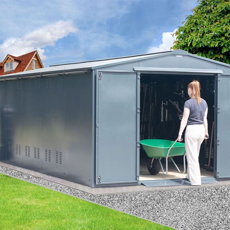 10' x 18' Asgard Garrison Plus Police Preferred Motorbike Workshop Garage (3.11m x 5.66m) - Image 1