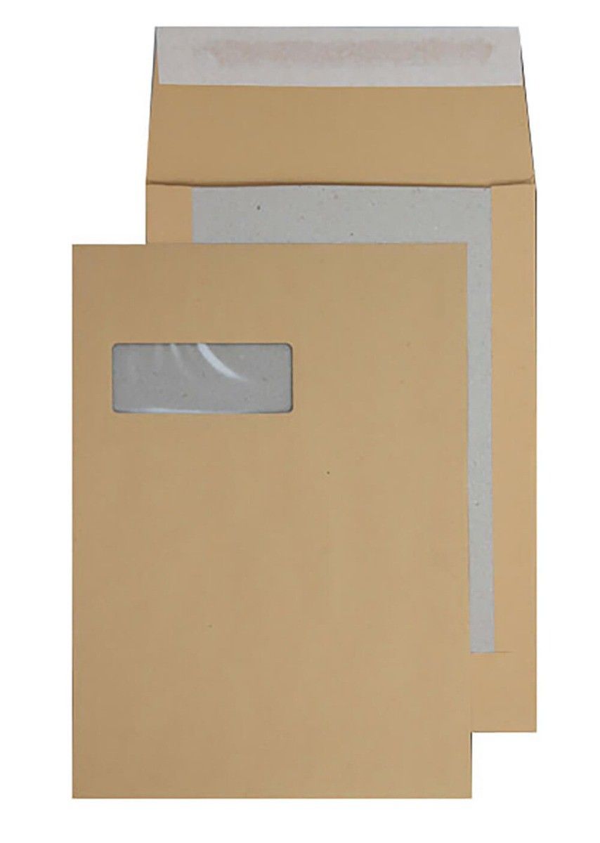 Blake Board Back Pocket Peel and Seal Window Manilla C4 120gsm (Pk125) - Image 1