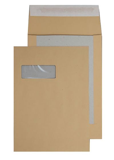 Blake Board Back Pocket Peel and Seal Window Manilla C4 120gsm (Pk125)
