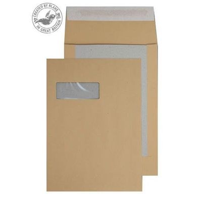 Blake Board Back Pocket Peel and Seal Window Manilla C4 120gsm (Pk125) - Thumbnail 2