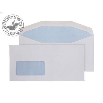 Blake White Window Gummed Mailer DL+ 114X235mm 90gsm (Pack 1000)