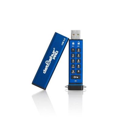 iStorage datAshur PRO 64 GB | Secure Flash Drive | FIPS 140-2 Level 3 Certified| NLNCSA DEP-V Certified | NATO Restricted Certified |AES-XTS 256-bit Hardware Encryption | PIN protected | Dust/Water Resistant