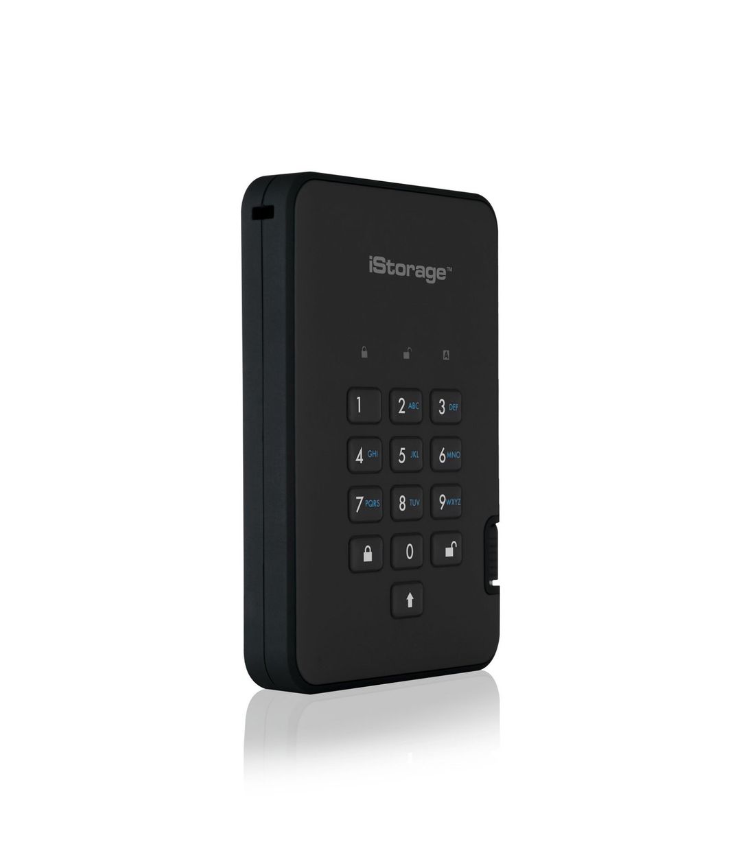iStorage diskAshur² SSD 256GB Black | Secure Portable Solid State Drive |AES-XTS 256-bit Hardware Encryption | PIN protected | OS & Platform Independent | TAA Compliant |Brute force hack defence | Dust/Water Resistant - Image 1