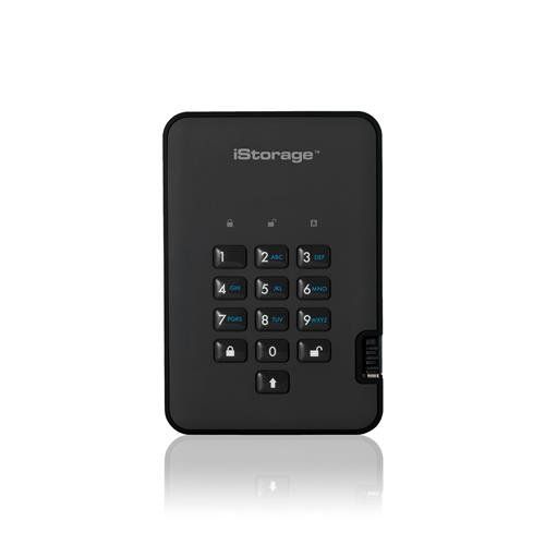 iStorage diskAshur² SSD 1TB Black | Secure Portable Solid State Drive |AES-XTS 256-bit Hardware Encryption | PIN protected | OS & Platform Independent | TAA Compliant |Brute force hack defence | Dust/Water Resistant - Image 1