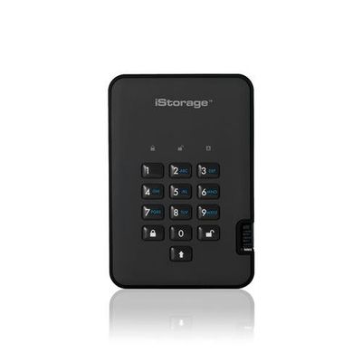 iStorage diskAshur² SSD 4TB Black | Secure Portable Solid State Drive |AES-XTS 256-bit Hardware Encryption | PIN protected | OS & Platform Independent | TAA Compliant |Brute force hack defence | Dust/Water Resistant