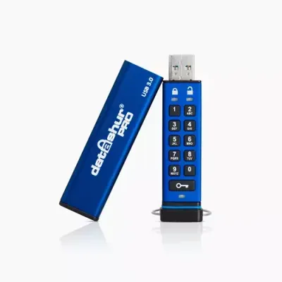 iStorage datAshur PRO 256 GB | Secure Flash Drive | FIPS 140-2 Level 3 Certified| NLNCSA DEP-V Certified | NATO Restricted Certified |AES-XTS 256-bit Hardware Encryption | PIN protected | Dust/Water Resistant - Thumbnail 2
