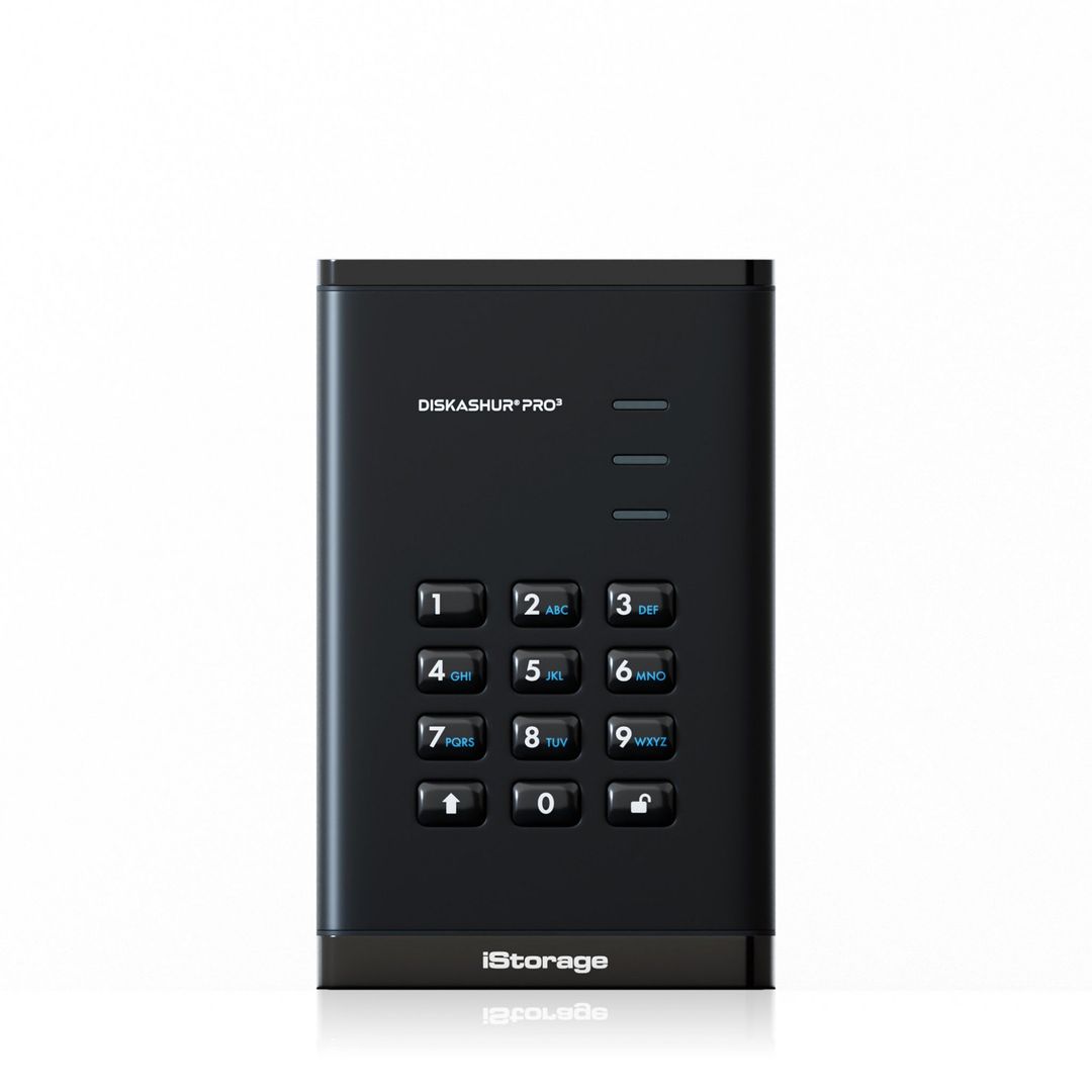 iStorage diskAshur PRO3 SSD 256-bit 2TB FIPS 140-3 Level 3 - Image 1