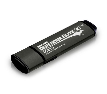 iStorage Kanguru Defender Elite30™ USB 3.0 32GB| Secure Flash Drive | FIPS 197 Certified, 256-bit AES hardware encryption (XTS Mode) | TAA Compliant|