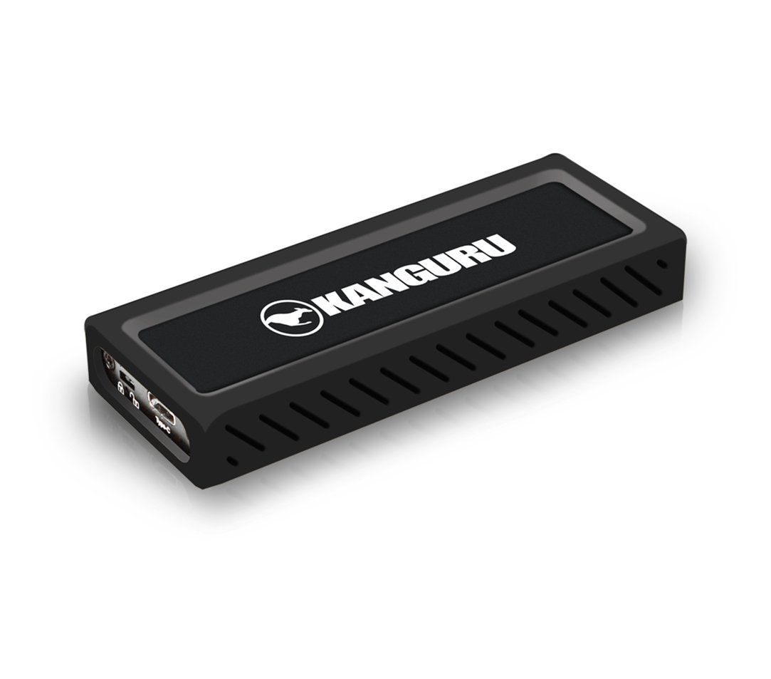 iStorage Kanguru UltraLock Superspeed+ USB-C M.2 NVMe External SSD 2 TB| Secure Portable Solid State Drive |Physical Write Protect Switch| Secure Firmware| TAA Compliant | - Image 1