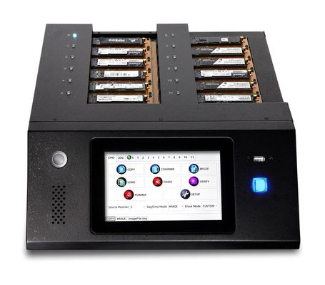 iStorage Kanguru KanguruClone 11 M.2 NVMe SSD Pro Duplicator|Supports Copying Up to 11 M.2 NVMe and M.2 SATA SSDs|Up to 25GB/min transfer rates|Powerful Erase and Disk Wipe Features |Standalone System |Detailed and downloadable system logs |