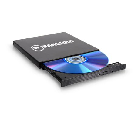 iStorage Kanguru QS Slim BD-RE Blu-ray Burner|Burn Blu-rays, DVDs or CDs in a snap|Digitally-Signed Secure Firmware|Safe from “badUSB” |Buffer Under Run Protection |TAA Compliant|