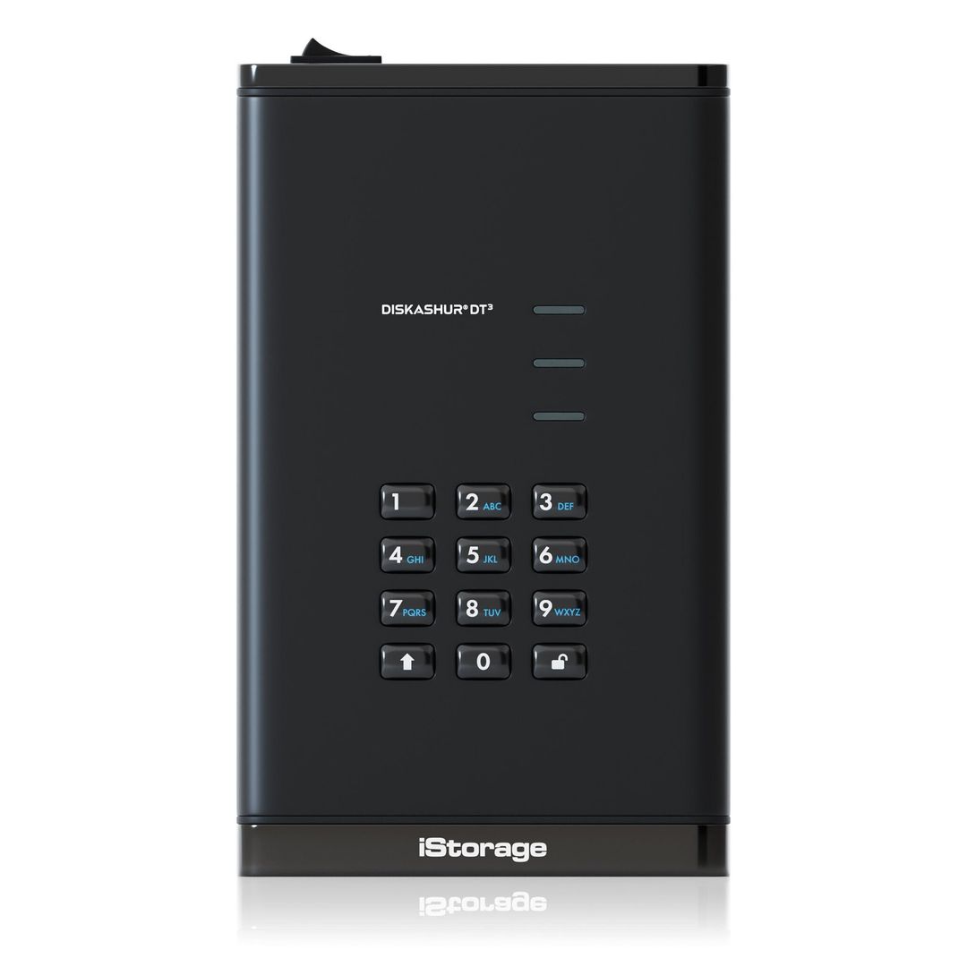 iStorage diskAshur DT3 HDD 256-bit 26TB FIPS 140-3 Level 3 - Image 1